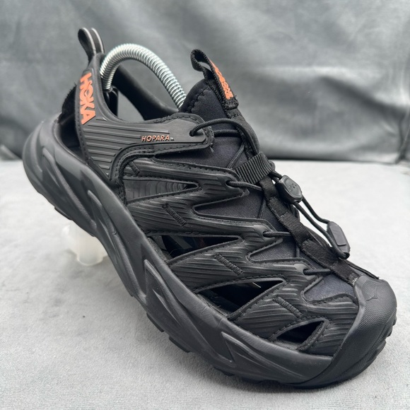 Hoka Shoes - Hoka One One Hopara Hiking Sandals Black/Fusion Coral Women’s Size 7